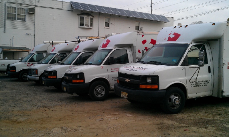 Runnemede has a full fleet ready to service your heating, plumbing and electrical needs.